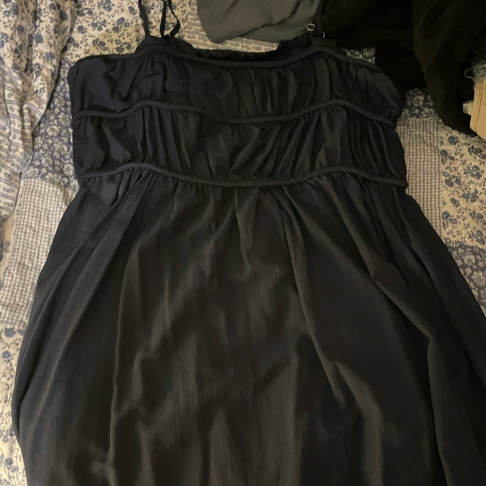 Dark blue summer dress